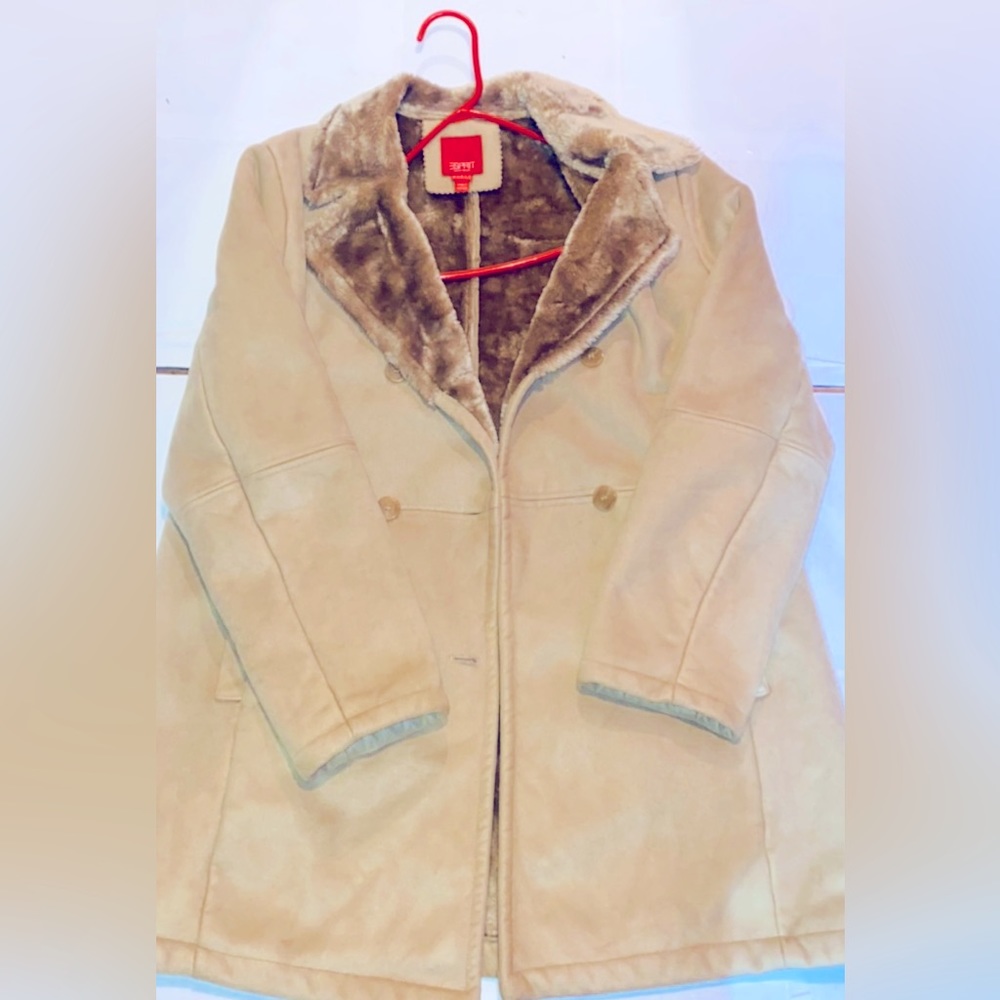Long Sleeve Coat Brand (Sprit Outerwear) Size (Large) Color (Tan/Light Brown)